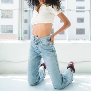 REVICE Criss Cross High Rise Jeans